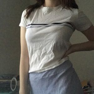 Brandy Melville John Galt Blue Striped Tee Shirt!